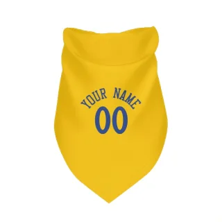 Golden State Warriors Custom Gold   Dog & Cat Pet Bandana