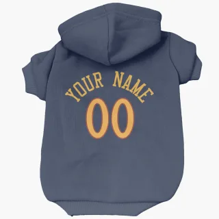 Golden State Warriors Custom Navy   Dog & Cat Pet Hoodie