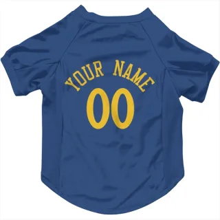 Golden State Warriors Custom Royal   Dog & Cat Pet Jersey