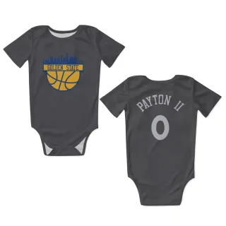 Golden State Warriors Gary Payton II Gray  Newborn & Infant Bodysuit
