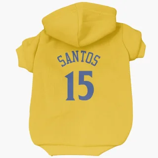 Golden State Warriors Gui Santos Gold  Dog & Cat Pet Hoodie