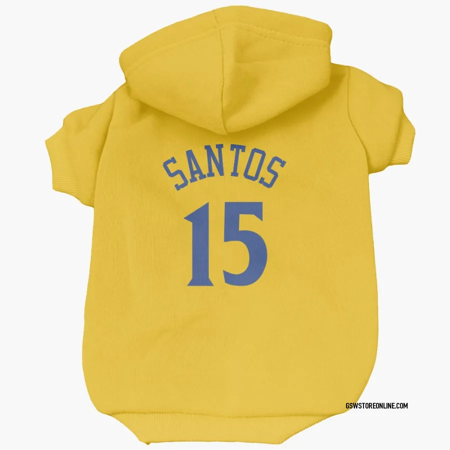 Golden State Warriors Gui Santos Gold  Dog & Cat Pet Hoodie