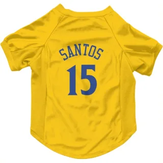 Golden State Warriors Gui Santos Gold  Dog & Cat Pet Jersey