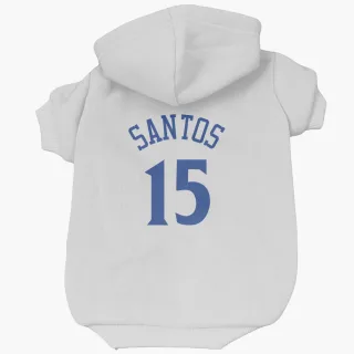 Golden State Warriors Gui Santos White  Dog & Cat Pet Hoodie