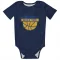 Golden State Warriors Kristaps Porzingis Navy  Newborn & Infant Bodysuit