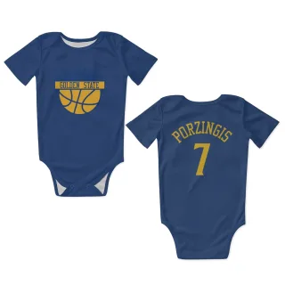 Golden State Warriors Kristaps Porzingis Royal  Newborn & Infant Bodysuit