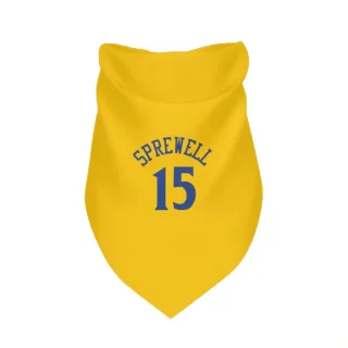 Golden State Warriors Latrell Sprewell Gold  Dog & Cat Pet Bandana
