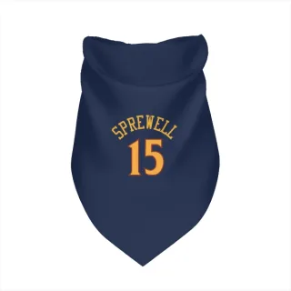 Golden State Warriors Latrell Sprewell Navy  Dog & Cat Pet Bandana