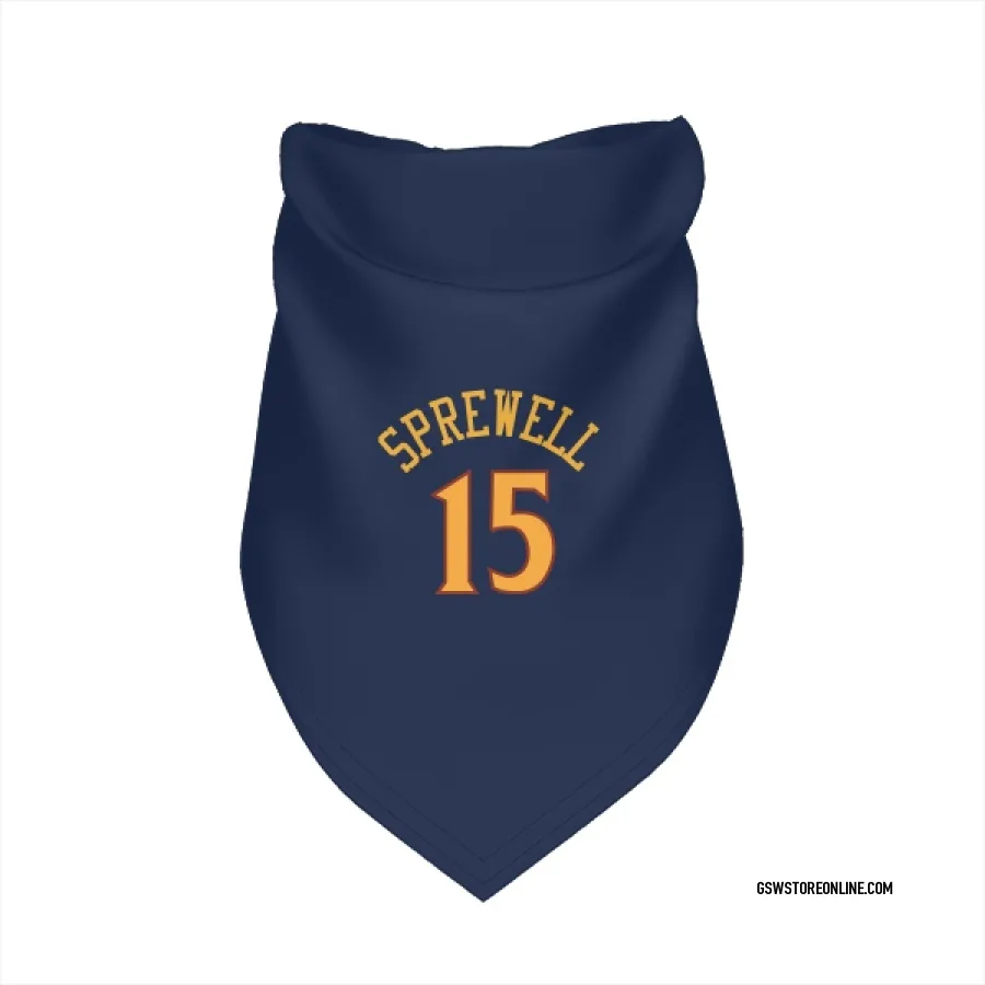 Golden State Warriors Latrell Sprewell Navy  Dog & Cat Pet Bandana