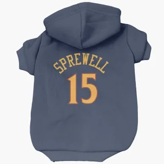 Golden State Warriors Latrell Sprewell Navy  Dog & Cat Pet Hoodie