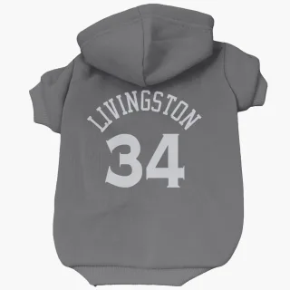 Golden State Warriors Shaun Livingston Gray  Dog & Cat Pet Hoodie