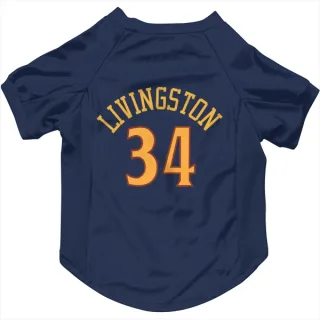 Golden State Warriors Shaun Livingston Navy  Dog & Cat Pet Jersey