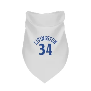 Golden State Warriors Shaun Livingston White  Dog & Cat Pet Bandana