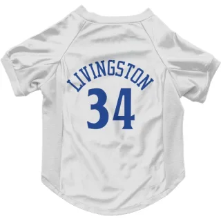Golden State Warriors Shaun Livingston White  Dog & Cat Pet Jersey