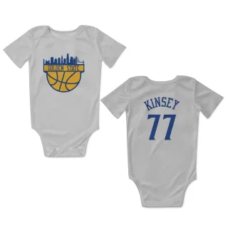 Golden State Warriors Taevion Kinsey White  Newborn & Infant Bodysuit