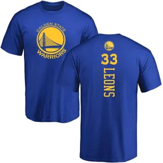 Men's Golden State Warriors Malevy Leons Gold Royal Backer T-Shirt
