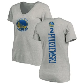 Women's Golden State Warriors Brandin Podziemski Gold Ash Backer T-Shirt