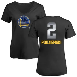 Women's Golden State Warriors Brandin Podziemski Gold Black Midnight Mascot T-Shirt