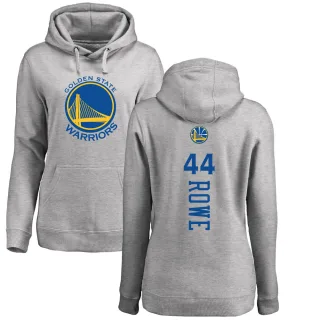 Women's Golden State Warriors Jackson Rowe Gold Branded Ash Backer Pullover Hoodie