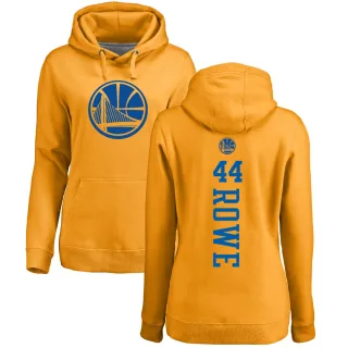 Women's Golden State Warriors Jackson Rowe Gold Branded One Color Backer Pullover Hoodie