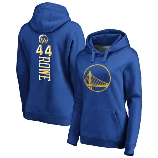 Women's Golden State Warriors Jackson Rowe Gold Branded Royal Backer Pullover Hoodie