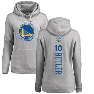 Women's Golden State Warriors Jimmy Butler III Gold Branded Ash Backer Pullover Hoodie