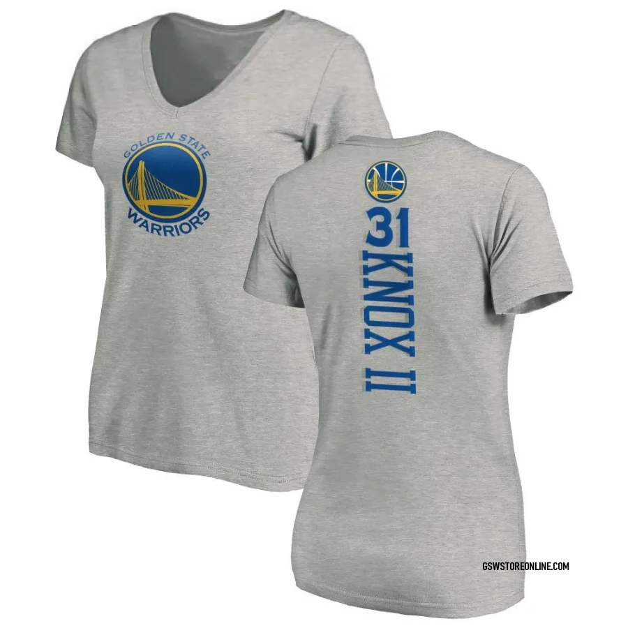 Women's Golden State Warriors Kevin Knox II Gold Ash Backer T-Shirt