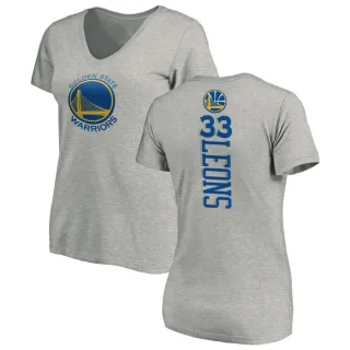Women's Golden State Warriors Malevy Leons Gold Ash Backer T-Shirt
