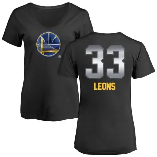 Women's Golden State Warriors Malevy Leons Gold Black Midnight Mascot T-Shirt