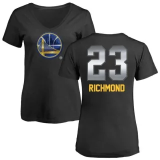 Women's Golden State Warriors Mitch Richmond Gold Black Midnight Mascot T-Shirt