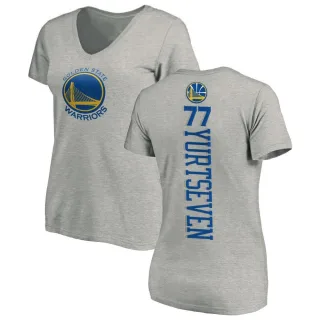 Women's Golden State Warriors Omer Yurtseven Gold Ash Backer T-Shirt