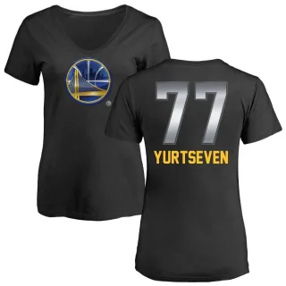 Women's Golden State Warriors Omer Yurtseven Gold Black Midnight Mascot T-Shirt