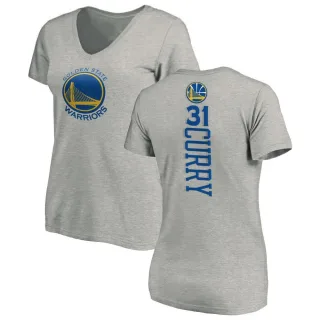 Women's Golden State Warriors Seth Curry Gold Ash Backer T-Shirt