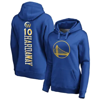 Women's Golden State Warriors Tim Hardaway Gold Branded Royal Backer Pullover Hoodie