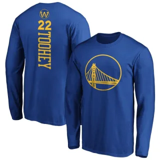 Youth Golden State Warriors Alex Toohey Gold Royal Backer Long Sleeve T-Shirt