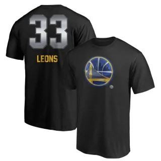 Youth Golden State Warriors Malevy Leons Gold Black Midnight Mascot T-Shirt