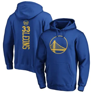 Youth Golden State Warriors Malevy Leons Gold Branded Royal Backer Pullover Hoodie