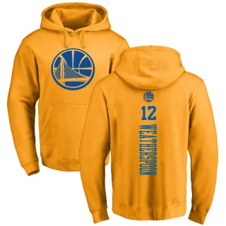 Youth Golden State Warriors Quinndary Weatherspoon Gold Branded One Color Backer Pullover Hoodie