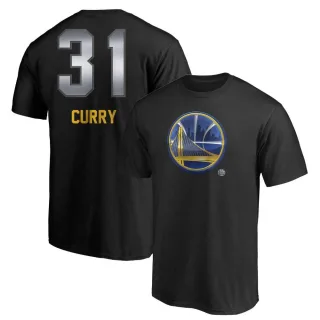 Youth Golden State Warriors Seth Curry Gold Black Midnight Mascot T-Shirt