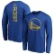 Youth Golden State Warriors Seth Curry Gold Royal Backer Long Sleeve T-Shirt