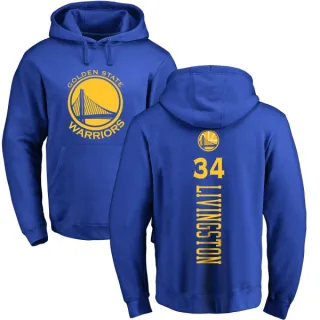 Youth Golden State Warriors Shaun Livingston Gold Branded Royal Backer Pullover Hoodie